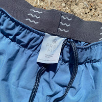 Mens Free Fly Breeze Shorts Blue Elastic Waist Athletic Shorts