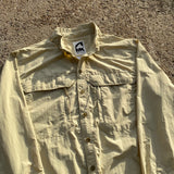 Mountain Khakis Long Sleeve Cream Button Up Lightweight Hiking Shirt