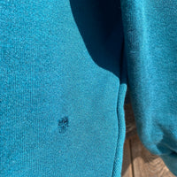 1990s Wyoming Winter Nature Teal / Turquoise Vintage Crewneck Sweatshirt