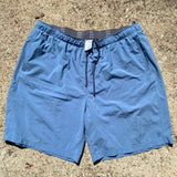 Mens Free Fly Breeze Shorts Blue Elastic Waist Athletic Shorts