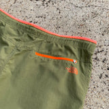 The North Face Mens Green / Orange Nylon Hiking Shorts