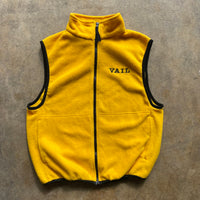 Vail Colorado Yellow Full Zip Fleece Vest