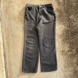 1980s Lee Vintage Black Fading White Stitch True Vintage Denim Jeans