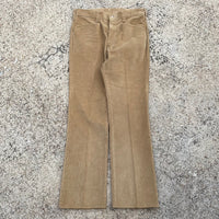 1970s Lee Tan Corduroy True Vintage Bell Bottom Pants