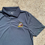 University of Oregon Ducks Grey / Green Striped Polo Shirt