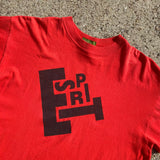 1990s Esprit Vintage Red Logo T-shirt