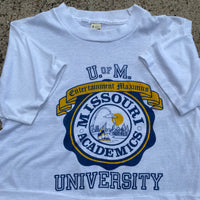 1980s University of Missouri True Vintage Mizzou T-shirt