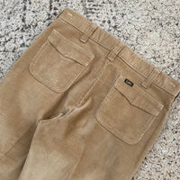 1970s Lee Tan Corduroy True Vintage Bell Bottom Pants