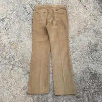 1970s Lee Tan Corduroy True Vintage Bell Bottom Pants