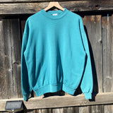 1990s Hanes Heavyweights Turquoise Vintage Crewneck Sweatshirt