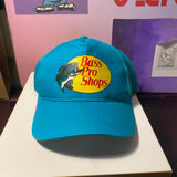 Bass Pro Shop Trucker Hat Turquoise Blue Snapback