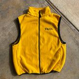 Vail Colorado Yellow Full Zip Fleece Vest