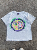 1990s New Orleans French Quarter Mardi Gras Vintage Faded Yellow T-shirt