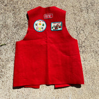 1980s 90s Red Boy Scouts Patch True Vintage Activity Vest