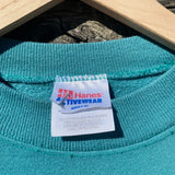 1990s Hanes Heavyweights Turquoise Vintage Crewneck Sweatshirt