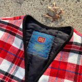 1990s Forestguard Globetrotter Vintage Plaid Flannel Button Up Vest