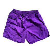 1990s Purple Water Safety Products Vintage Nylon Shorts