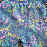 Mens Chubbies Multicolor Pastel Shark Patterned Swim Trunk Shorts