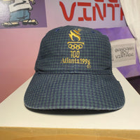 1996 Atlanta Olympics Blue / Green Checkered Vintage Hat