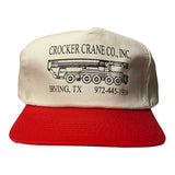 1990s Crocker Crane Co Vintage Red / Cream Snapback Hat