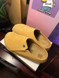 Birkenstock Zermatt Suede Slip-On Clogs 41 Narrow Hard Footbed