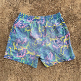 Mens Chubbies Multicolor Pastel Shark Patterned Swim Trunk Shorts