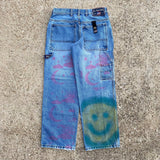 Custom US Polo Assn. Denim Spray Paint Blue Jeans