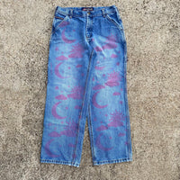 Custom US Polo Assn. Denim Spray Paint Blue Jeans