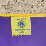 1970s Lions International Embroidered Vintage Purple Gold Members Vest