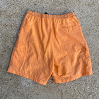 Vintage Columbia Belted Orange Nylon Shorts