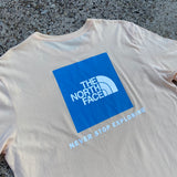 The North Face Never Stop Exploring Box Logo Yellow T-shirt