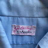 1970s Getaway by Arrow True Vintage Short Sleeve Button Down Collared Shirt