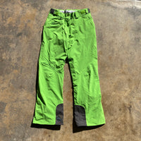 Salomon Icemania Lime Green and Black Belted Adjustable Insulated Snow Pants