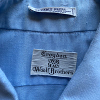 1970s Croydon Woolf Brothers True Vintage Short Sleeve Button Up Collared Shirt