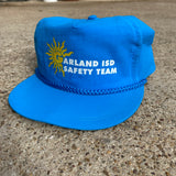 Vintage Blue Garland Texas Safety Team Nylon Rope Snapback Hat