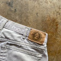 Vintage Lightwash Cream Denim Jean Shorts