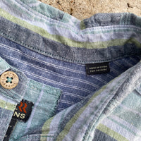 Royal Robbins Striped Button Up Collared Shirt