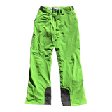 Salomon Icemania Lime Green and Black Belted Adjustable Insulated Snow Pants