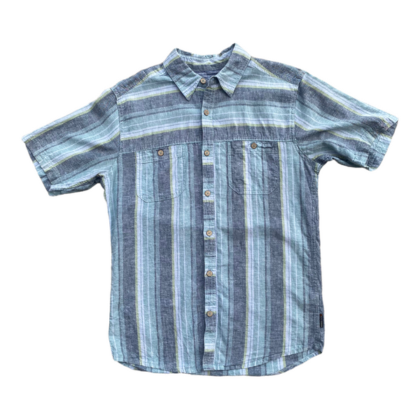 Royal Robbins Striped Button Up Collared Shirt